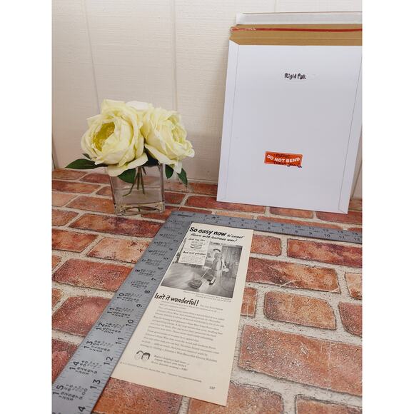 1950 Johnsons Paste Floor Wax Housewife Running Rented Polisher Vtg Print Ad - Picture 5 of 6